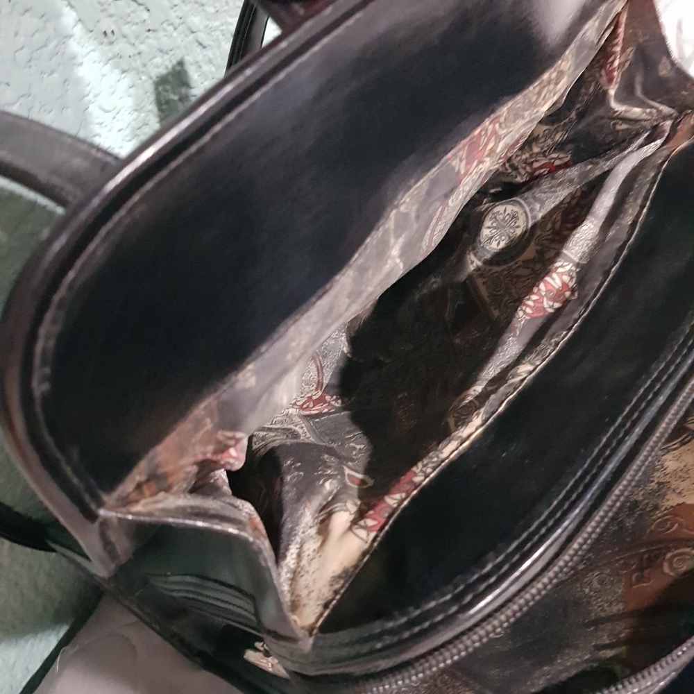 Black Structured Shoulder Bag - image 2